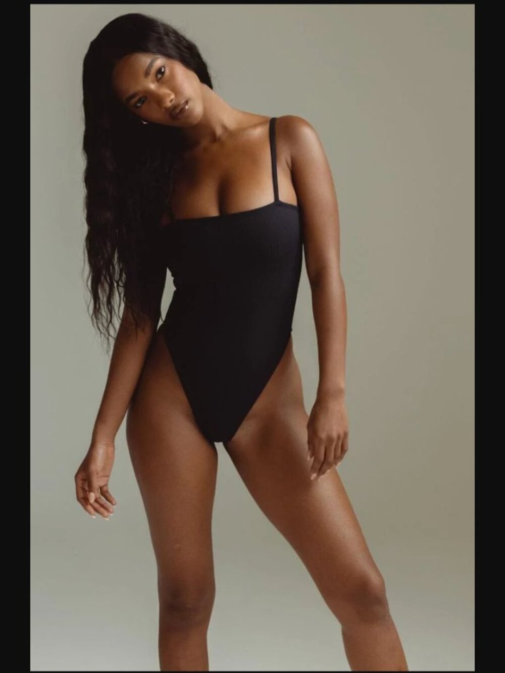 NWT Montce Swim Black Rib Jacelyn One-Piece Size S Retail Price $168.00 - Picture 3 of 10